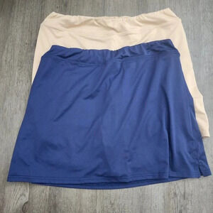 2 Ekouaer Women Active Athletic Lightweight Quick Drying Golf Skort Lot/Bundle